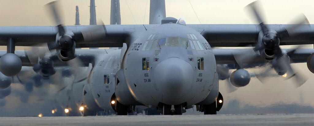 c 130 on aircraft carrier