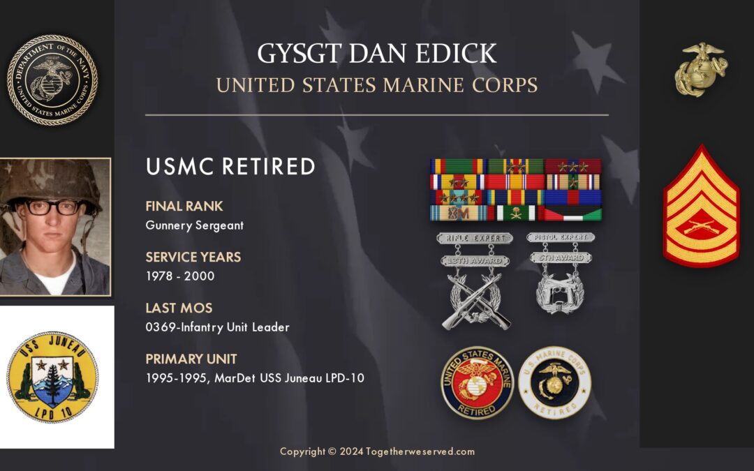 Service Reflections of GySgt Dan Edick, U.S. Marine Corps (1978-2000)