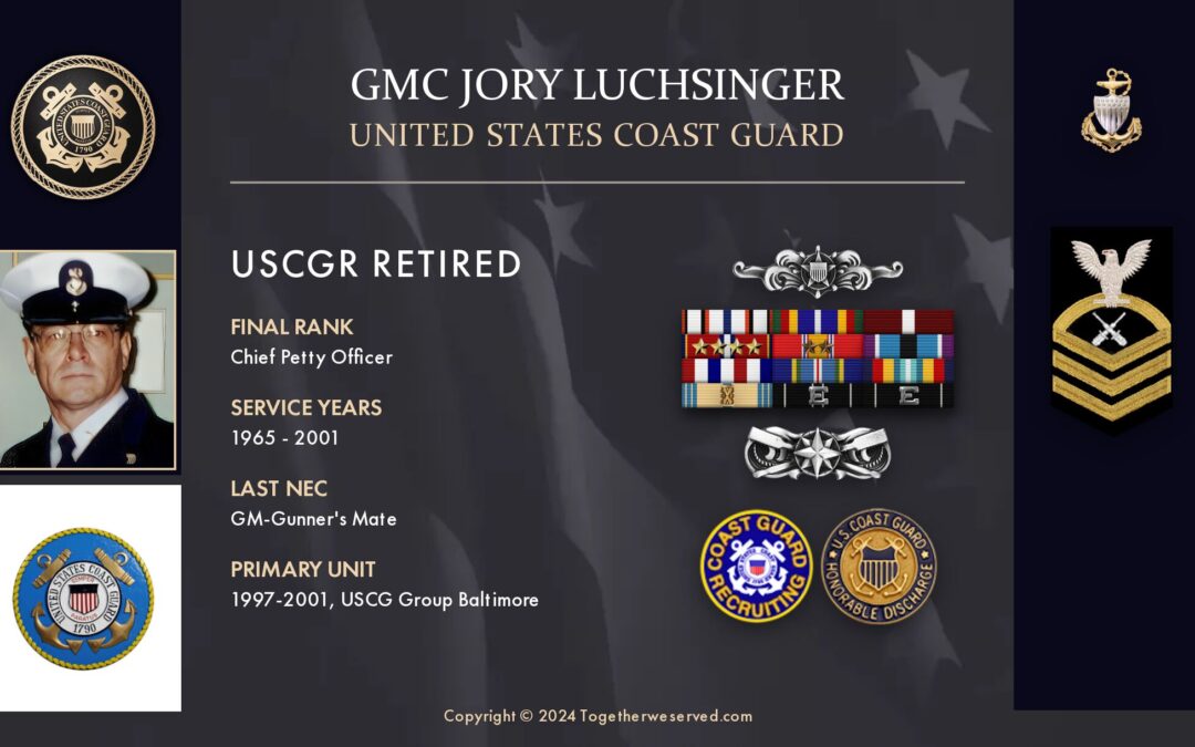Service Reflections of GMC Jory Luchsinger, U.S. Coast Guard (1965-2001)