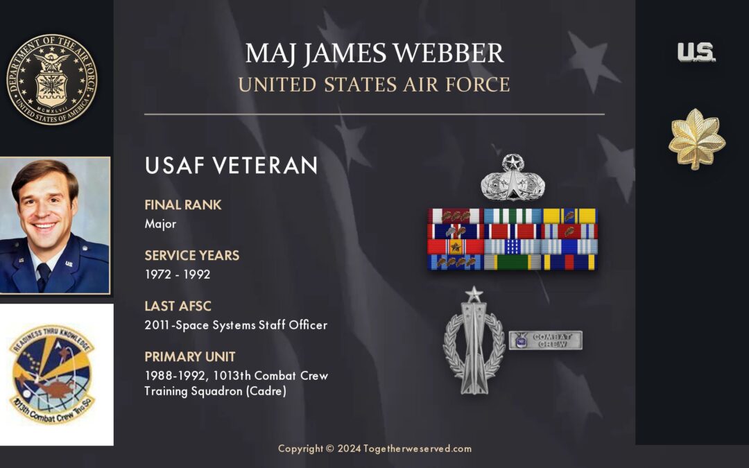 Service Reflections of Maj James Webber, U.S. Air Force (1972-1992)