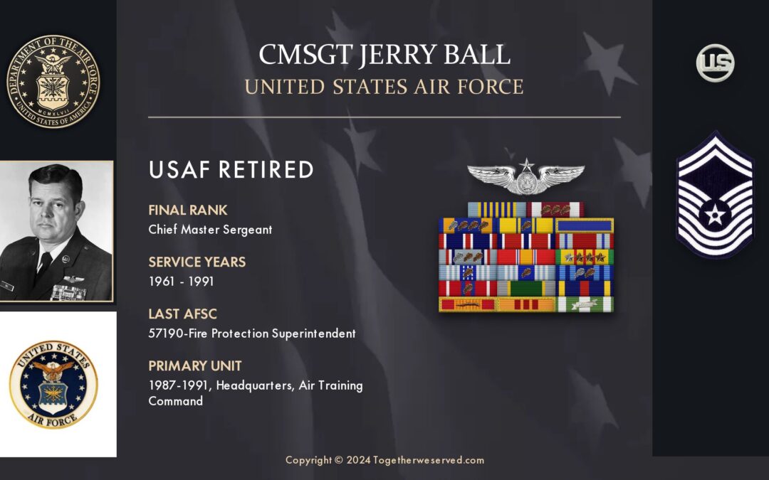 Service Reflections of CMSgt Jerry Ball, U.S. Air Force (1961-1991)