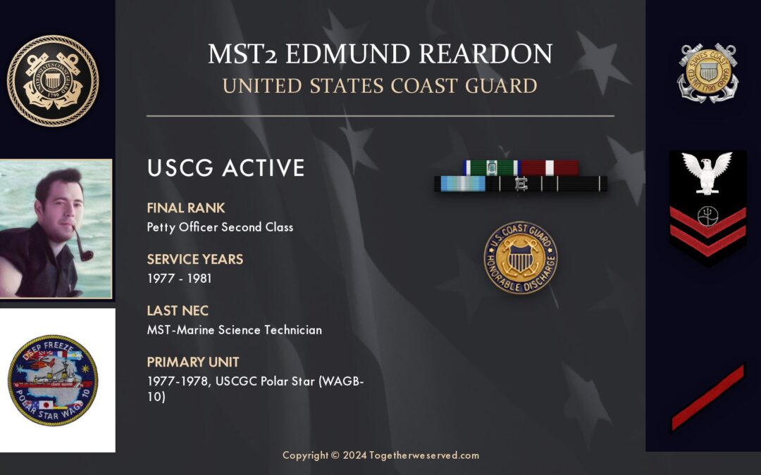 Service Reflections of MST2 Edmund Reardon, U.S. Coast Guard (1977-1981)