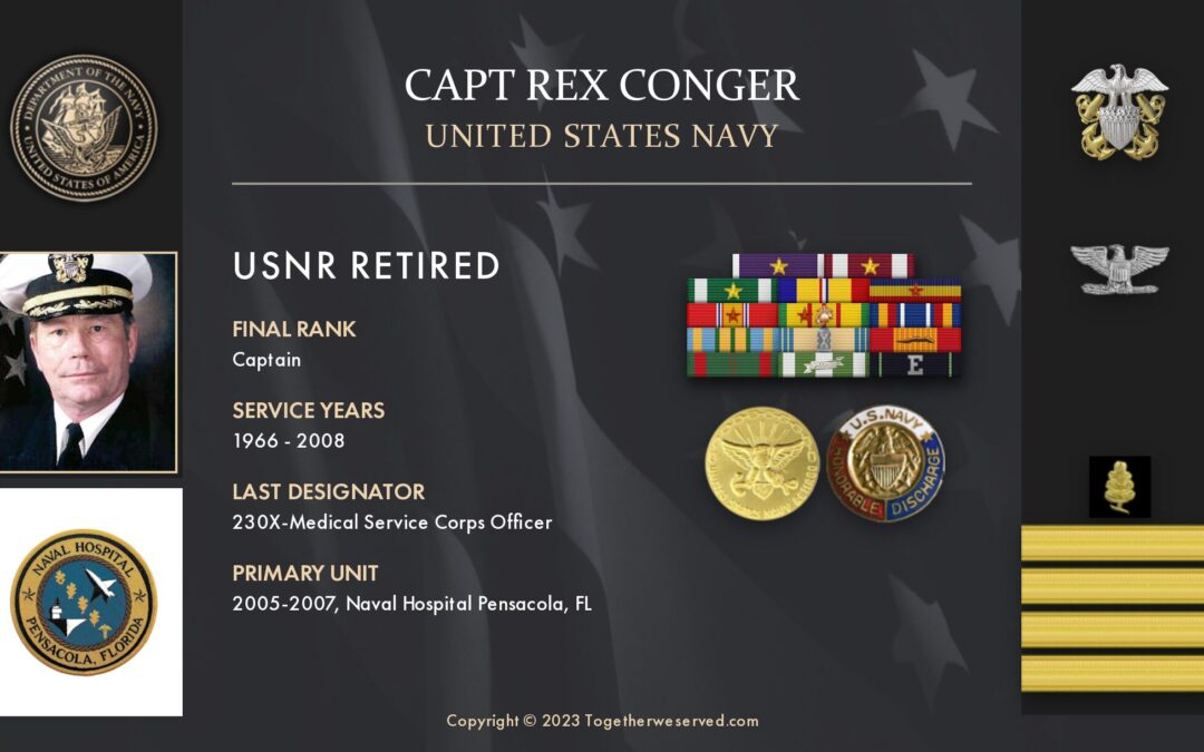 Service Reflections of CAPT Rex Conger, U.S. Navy (1966-2008)