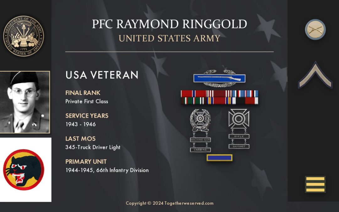 Service Reflections of PFC Raymond Ringgold, U.S. Army (1943-1946)