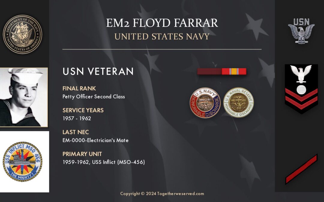 Service Reflections of EM2 Floyd Farrar, U.S. Navy (1957-1962)