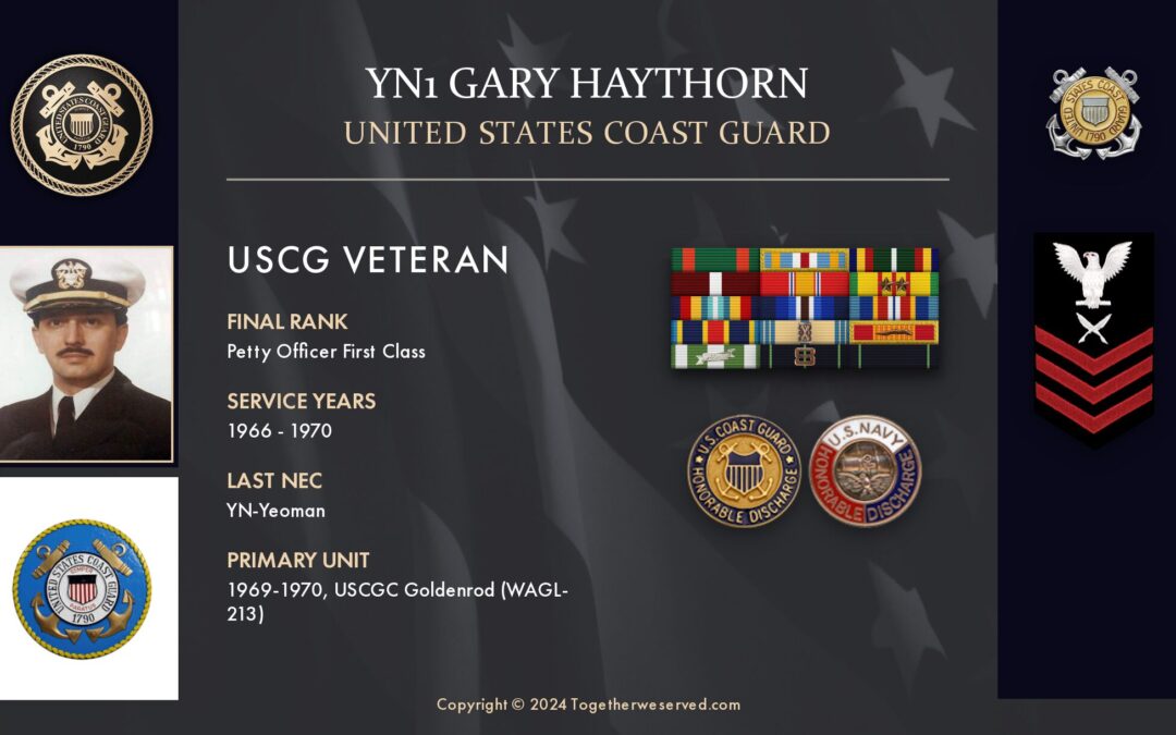 Service Reflections of YN1y Gary Haythorn, U.S. Coast Guard (1966-1970)