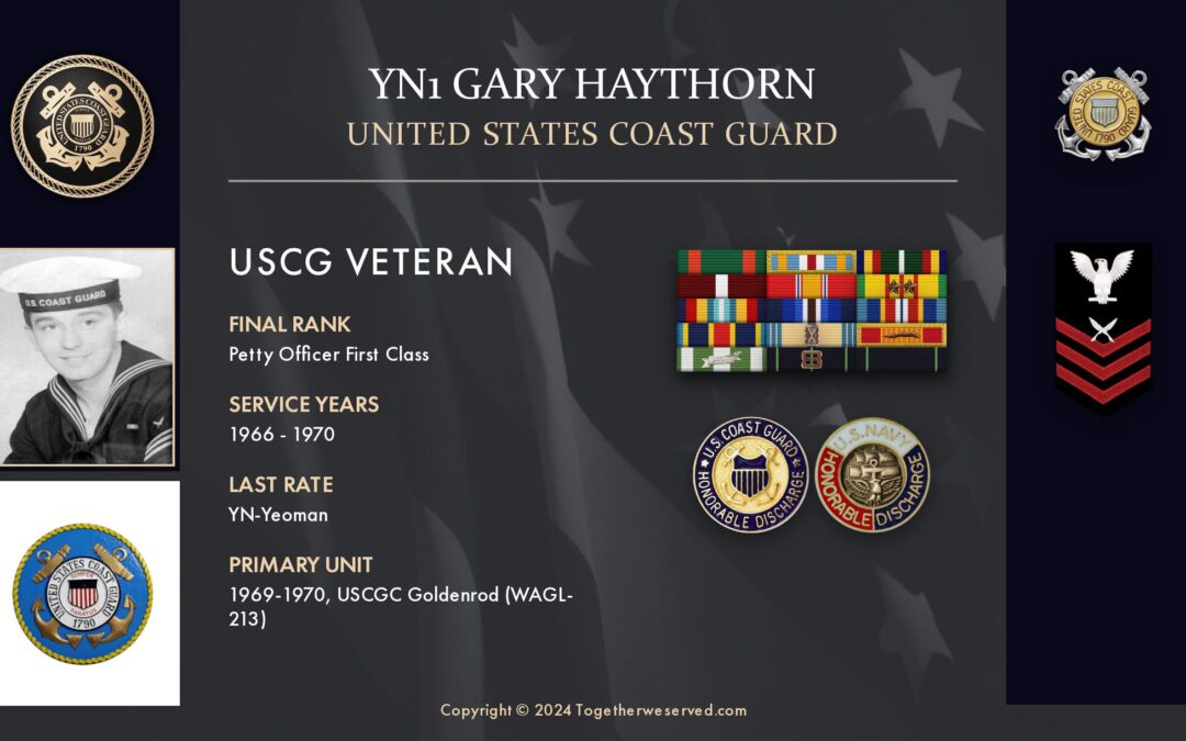Service Reflections of YN1y Gary Haythorn, U.S. Coast Guard (1966-1970)