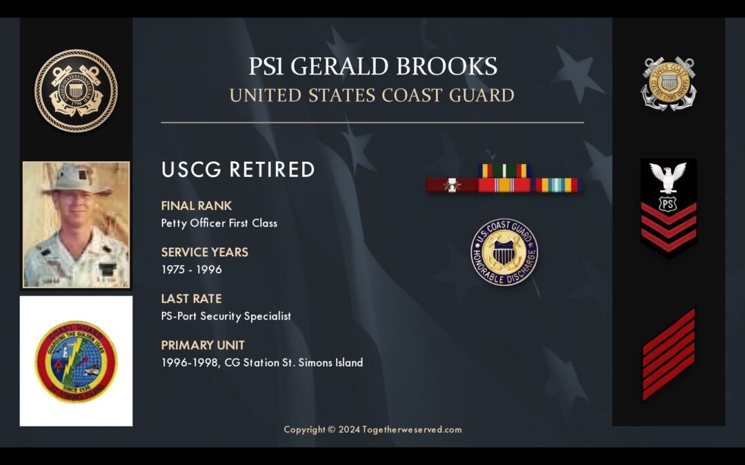 Service Reflections of PS1 Gerald Brooks, U.S. Coast Guard (1975-1996)