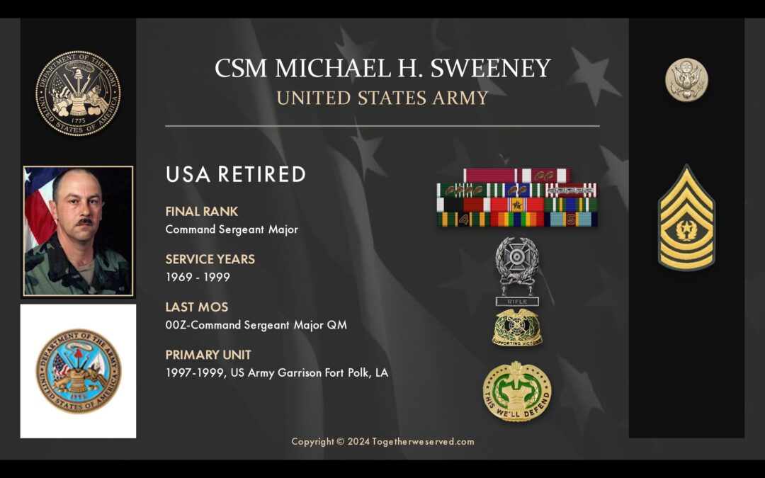 Service Reflections of CSM Michael Sweeney, U.S. Army (1969-1999)