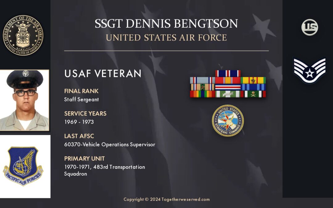 Service Reflections of SSGT Dennis Bengtson, U.S. Air Force (1969-1973)