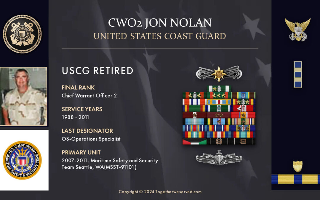 Service Reflections of CWO2 Jon Nolan, U.S. Coast Guard (1988-2011)