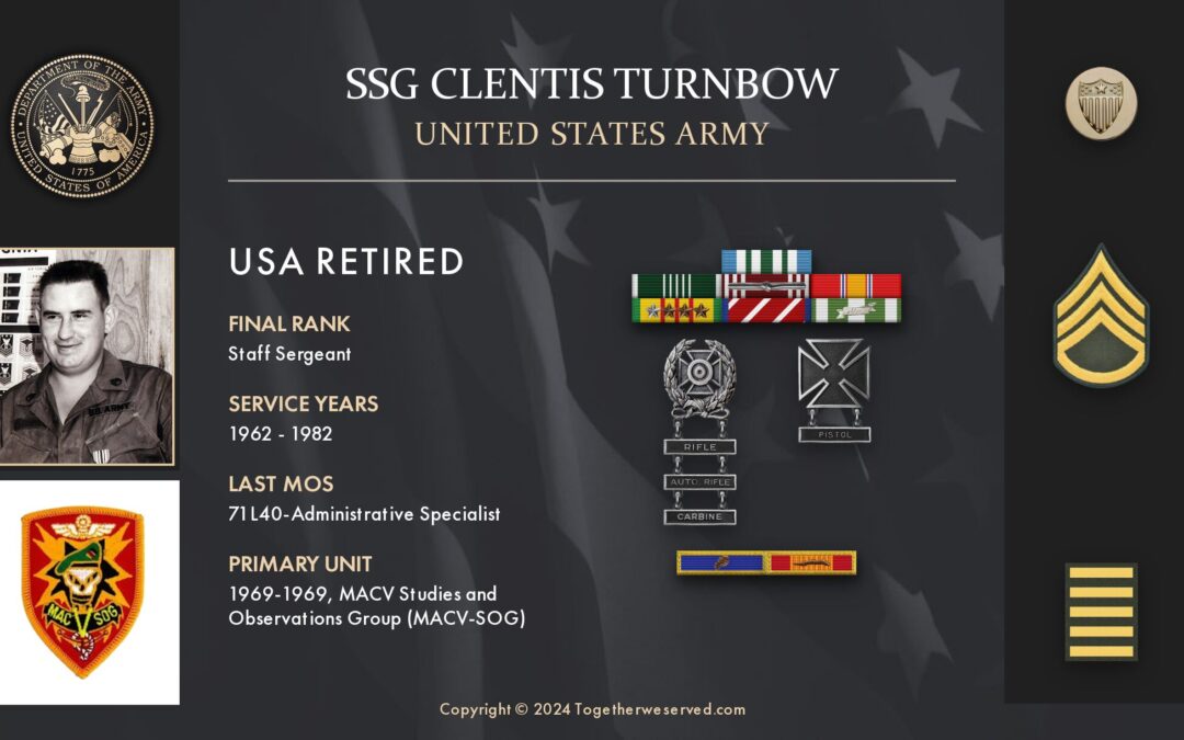 Service Reflections of SSG Clentis D. Turnbow, U.S. Army (1962-1982)