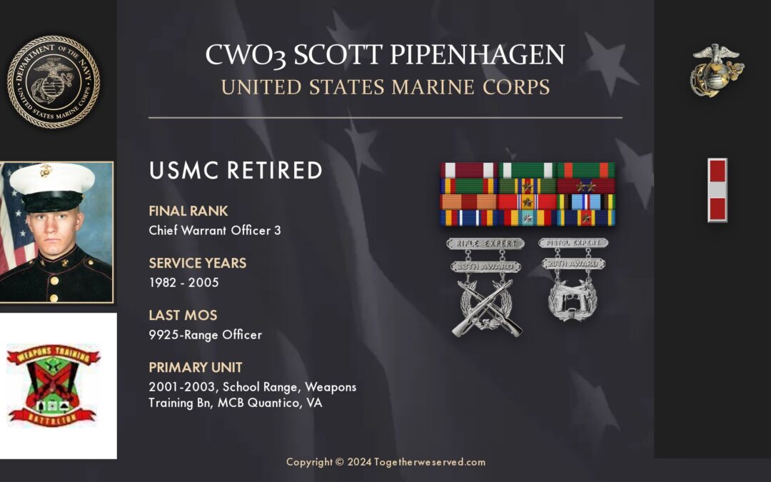 Service Reflections of CWO3 Scott Pipenhagen, U.S. Marine Corps (1982-2005)