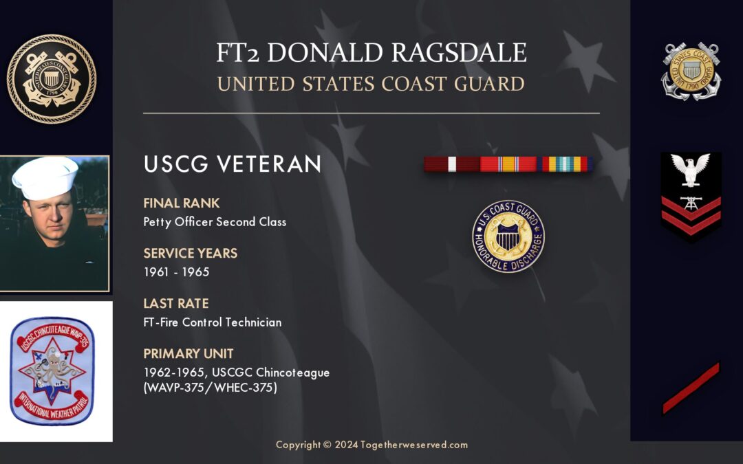 Service Reflections of FT2 Donald Ragsdale, U.S. Coast Guard (1961-1965)