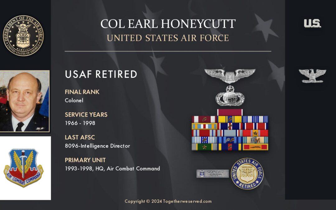 Service Reflections of COL Earl Honeycutt, U.S. Air Force (1966-1998)