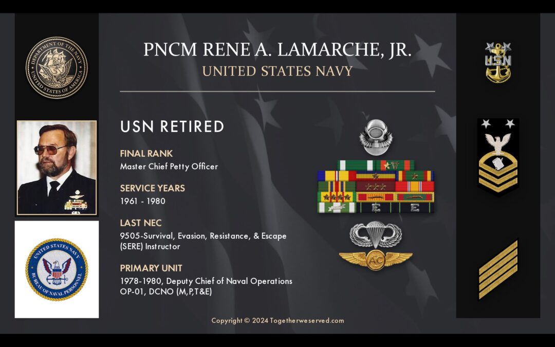 Service Reflections of PNCM Rene LaMarche, U.S. Navy (1961-1980)