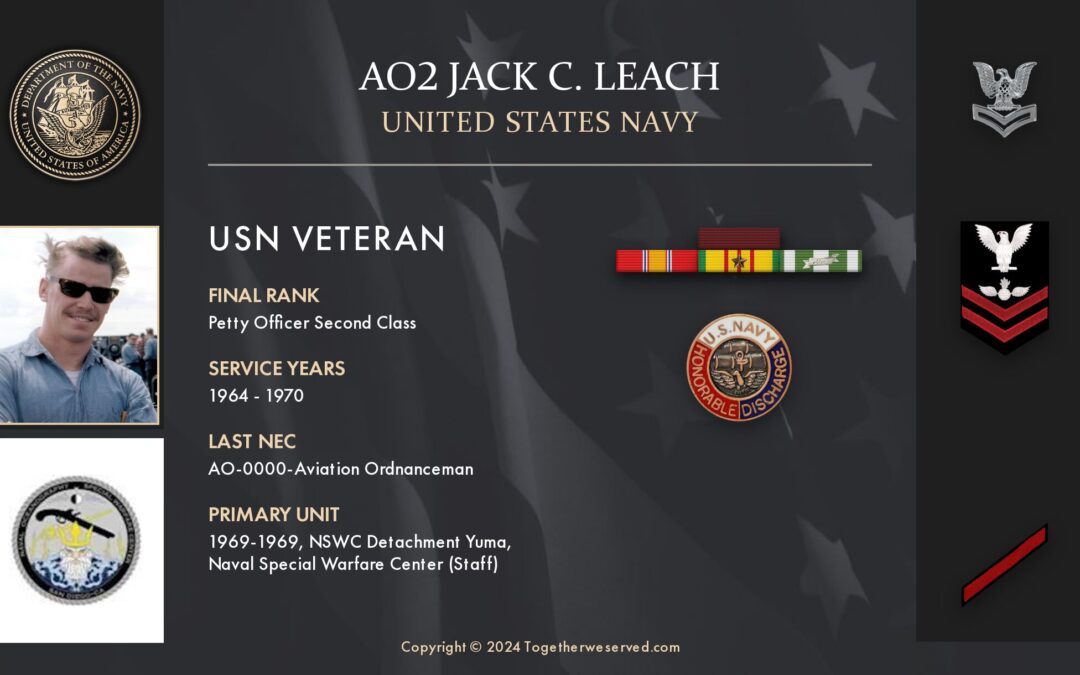 Service Reflections of AO2 Jack Leach, U.S. Navy (1964-1970)