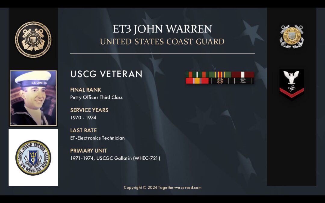 Service Reflections of ET3 John Warren, U.S. Coast Guard (1970-1974)