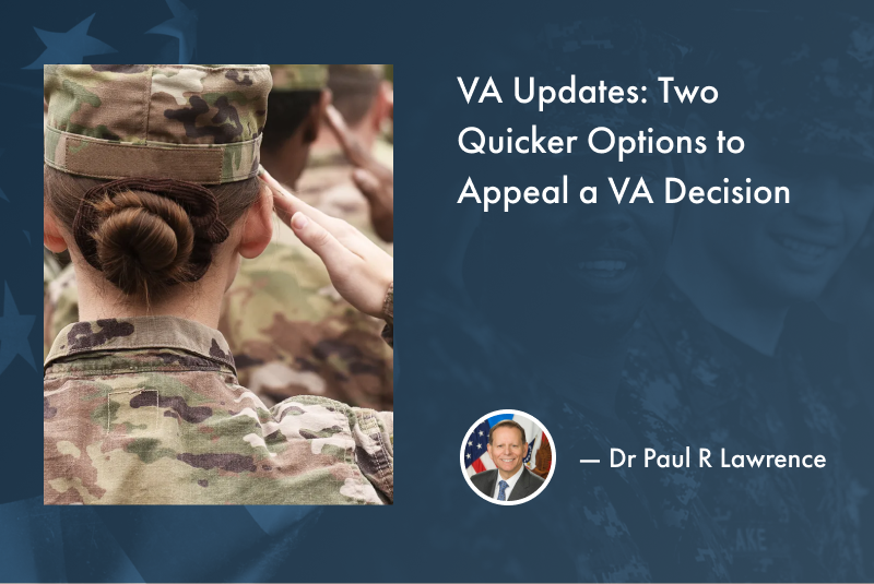 VA Guidance: Two Quicker Options to Appeal a VA Decision