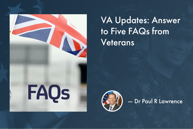 VA Guidance: Answer to Five FAQs from Veterans