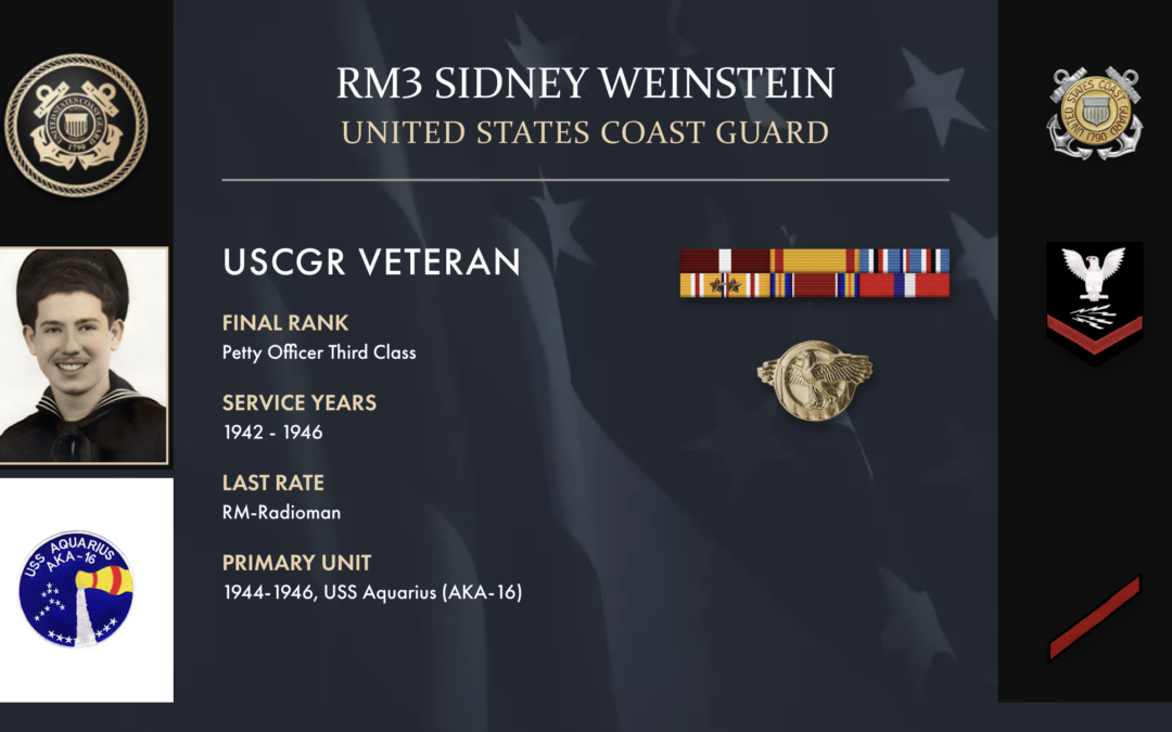 Service Reflections of RM3 Sidney Weinstein, U.S. Coast Guard (1942-1946)