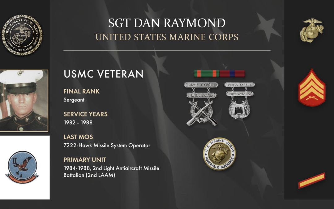 Service Reflections of Sgt Dan Raymond, U.S. Marine Corps (1982-1988)