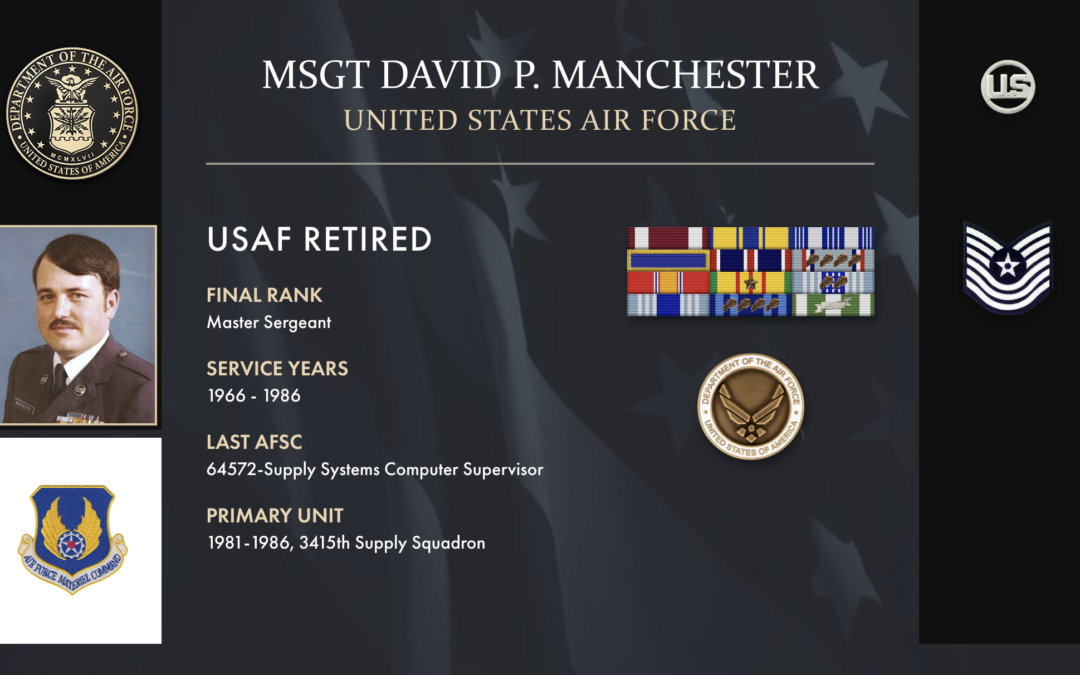 Service Reflections of MSgt David Manchester, U.S. Air Force (1966-1986)
