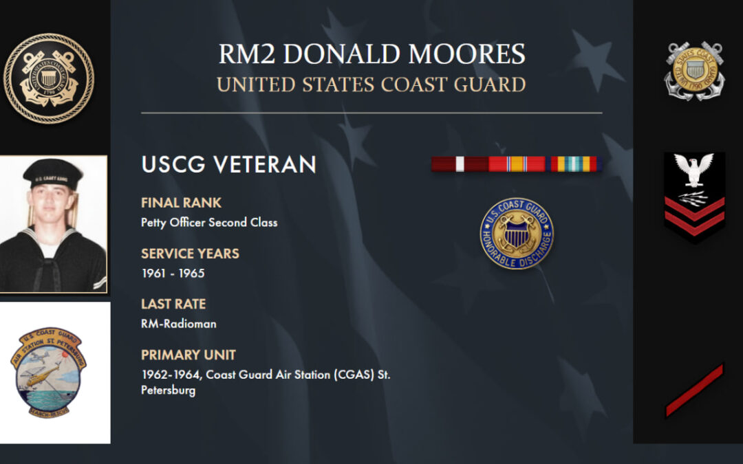 Service Reflections of RM2 Donald Moores, U.S. Coast Guard (1961-1965)