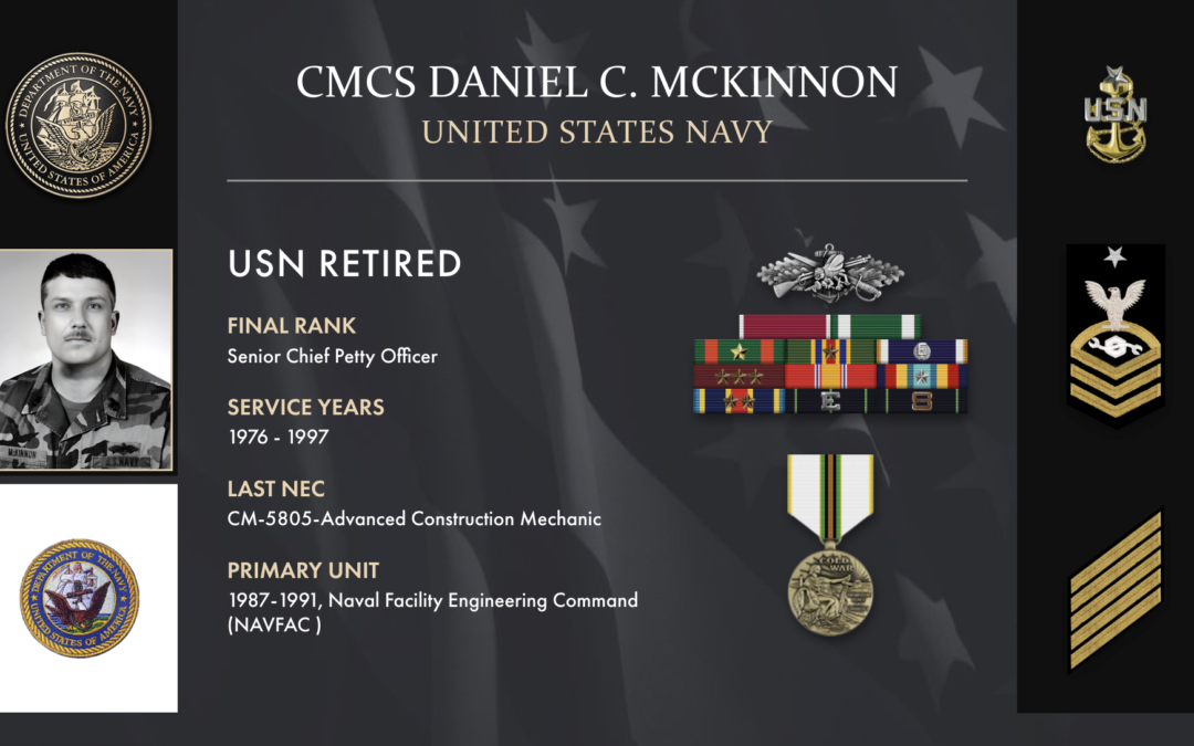 Service Reflections of CMCS Daniel McKinnon, U.S. Navy (1976-1997)