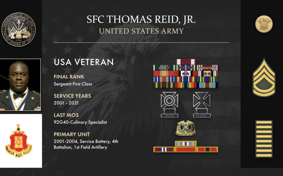 Service Reflections of SFC Thomas Reid, U.S. Army (2001-2021)